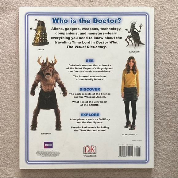 BBC DOCTOR WHO: The Visual Dictionary Paperback Book-2009-Fandom-Collectible - Picture 2 of 7